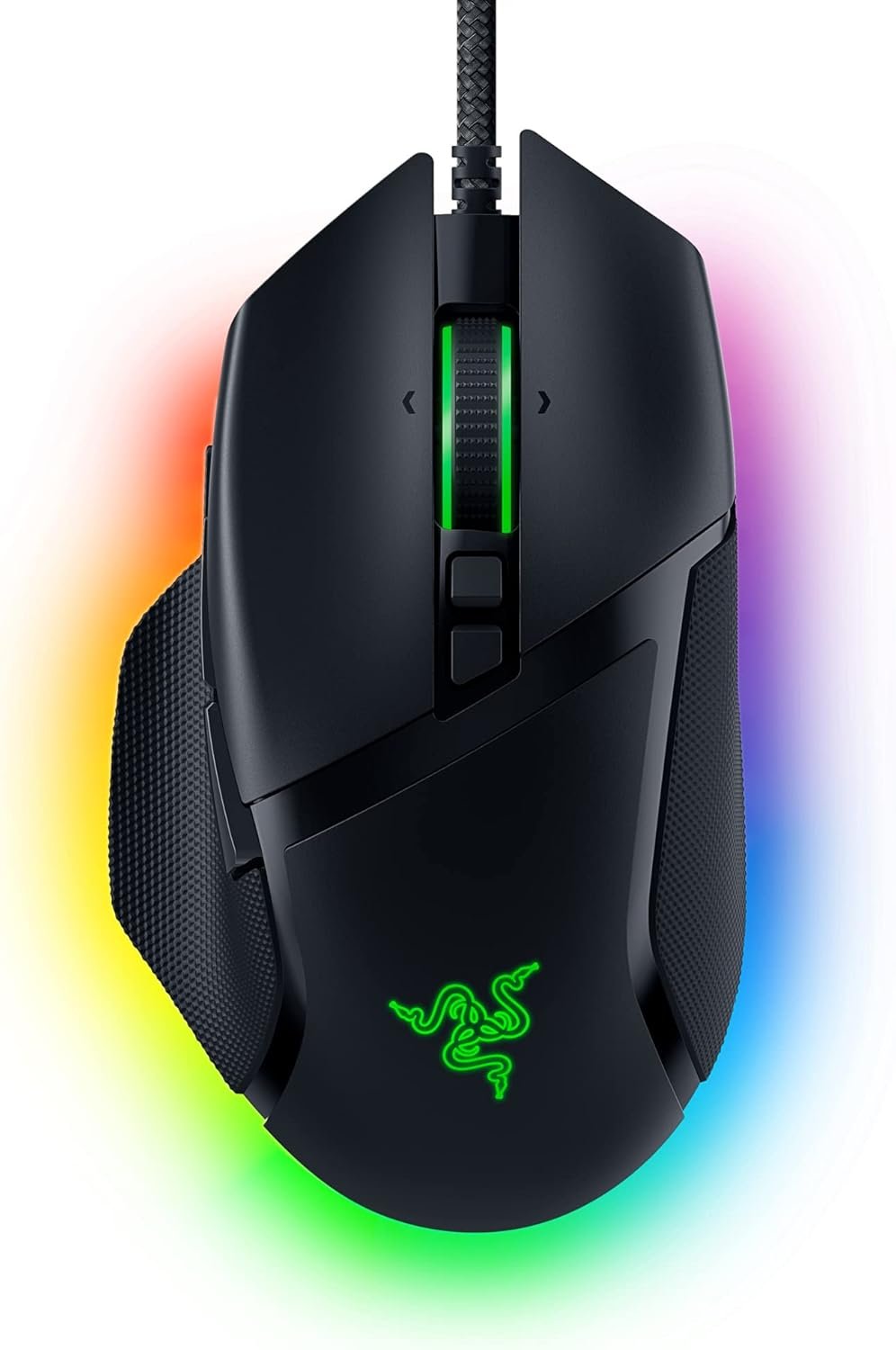 Razer Basilisk V3 Customizable Ergonomic Gaming Mouse: Fastest Gaming Mouse Switch - Chroma RGB Lighting - 26K DPI Optical Sensor - 11 Programmable Buttons - HyperScroll Tilt Wheel - Classic Black
